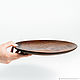Wooden flat plate made of cedar 25 cm. T100. Plates. ART OF SIBERIA. Online shopping on My Livemaster.  Фото №2