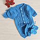 Knitted jumpsuit for newborn 56/62, Set of clothes for discharge, Moscow,  Фото №1