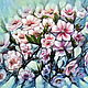 Oil painting flowers still life with a blooming branch Spring noise, Pictures, Moscow,  Фото №1
