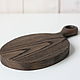 Wooden Board for serving ' Mirror'. Dark. Fun. derevyannaya-masterskaya-yasen (yasen-wood). My Livemaster. Фото №4