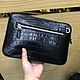 Men's bag made of genuine crocodile leather, in black color. Man purse. SHOES&BAGS. Online shopping on My Livemaster.  Фото №2