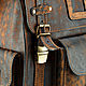 Leather satchel 'Maximus 3 '(aging brown). Backpacks. Russian leather Guild. My Livemaster. Фото №6
