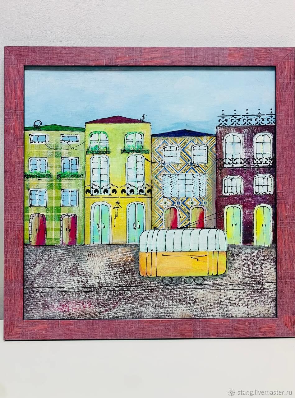 Картины: \"Португальский городок\" в интернет-магазине на Ярмарке ...