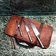 Чехол сумка скрутка органайзер для поварских ножей. Чехол. MaSoni  leather Елена. Интернет-магазин Ярмарка Мастеров.  Фото №2