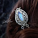 Hairpin with moonstone 'Moon Flower' 2. Hairpin. Del-moro. Online shopping on My Livemaster.  Фото №2