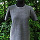 100%linen.The 'Scales' T-shirt is now also for women. Jumpers. Exclusive linen jersey from Elena. My Livemaster. Фото №4