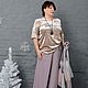 Art. 2896 Velvet blouse with drapery on the front shelf beige. Blouses. MilaMi. Online shopping on My Livemaster.  Фото №2