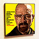 Picture poster breaking bad Walter white, Fine art photographs, Moscow,  Фото №1