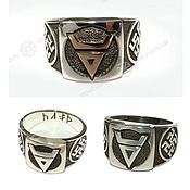 Русский стиль handmade. Livemaster - original item Ring-ring Sign of Veles. Handmade.