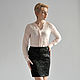 Black pencil skirt with lace insert, Skirts, Novosibirsk,  Фото №1