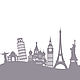 Доска настенная для Магнитов с Достопримечательностями, 55х75см. Панно. Магнитные и меловые доски на стену (doskanastenu). Ярмарка Мастеров.  Фото №4