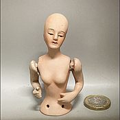 Винтаж: Викторианская кабинетная куколка начала 20 века , Revalo Германия