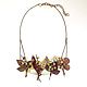 Herbarium, Amber, Necklace made of genuine leather and natural amber, Necklace, St. Petersburg,  Фото №1
