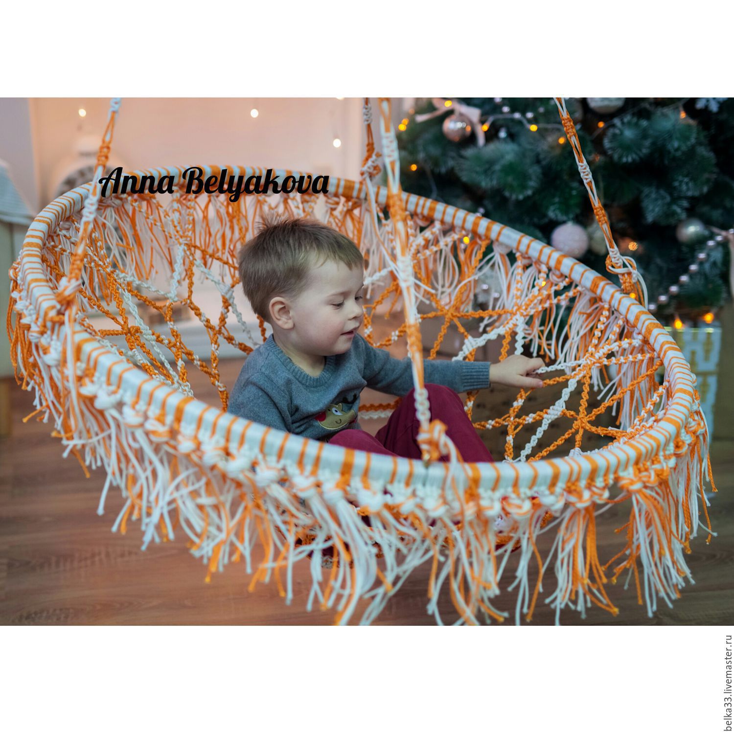 Кресла-качели, кресло-гаммак "Паутинка" ручной работы – заказать на ...