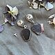 Double stud earrings marcasite, purpurite. Earrings. Ural Jeweler (artelVogul). Online shopping on My Livemaster.  Фото №2