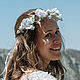 Boho wedding silk flower wreath with leaves. Tiaras. Missberry.me. Online shopping on My Livemaster.  Фото №2