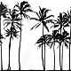 Acrylic painting 'Black palm trees' 100*80 cm, Pictures, Moscow,  Фото №1