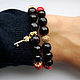 The red and black set of bracelets of agate, Bracelet set, Moscow,  Фото №1