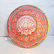 Pintura 'Lotus perfection' en lienzo redondo. Pictures. real-mandala. Online shopping on My Livemaster.  Фото №2