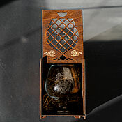 Посуда handmade. Livemaster - original item Engraved glass in a gift box PKS5. Handmade.