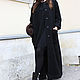 R00035
Пальто черное пальто букле шерстяное пальто на осень стильное пальто из шерсти длинное пальто демисезонное пальто осеннее пальто свободное пальто черное букле пальто в пол дизайнерское пальто