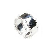 Украшения handmade. Livemaster - original item Silver wide ring on the phalanx of the finger without stones. Handmade.
