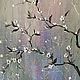 Картина для интерьера с поталью цветущая веточка, Картины, Кемерово,  Фото №1