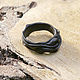 Wooden black ring, Subculture decorations, Pskov,  Фото №1