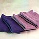 Knitted a blanket for dolls (purple), Doll furniture, Moscow,  Фото №1