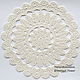 Order Napkin laced dairy from natural cotton. Natalie crochet flowers. Livemaster. . Swipe Фото №3
