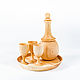 Wooden set-Decanter with three glasses on a tray RN1. Shot Glasses. ART OF SIBERIA. My Livemaster. Фото №5