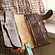 Leather purse- clutch large 'With oak leaves'. Wallets. schwanzchen. My Livemaster. Фото №6