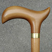 Пуговица-брошь деревянная для платка (ПЛАТАН)