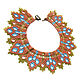  Collar shoulder strap with beaded ornament, silyanka. Necklace. natalelay (natalelay). My Livemaster. Фото №5
