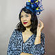 Order Hat with roses ' Royal blue'. Novozhilova Hats. Livemaster. . Hats1 Фото №3