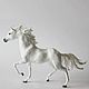 Фигурка "статуэтка белой лошади" (портретная, лошадь молочного цвета), Мягкие игрушки, Москва,  Фото №1