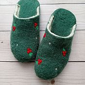 Обувь ручной работы handmade. Livemaster - original item Slippers: Felted slippers 