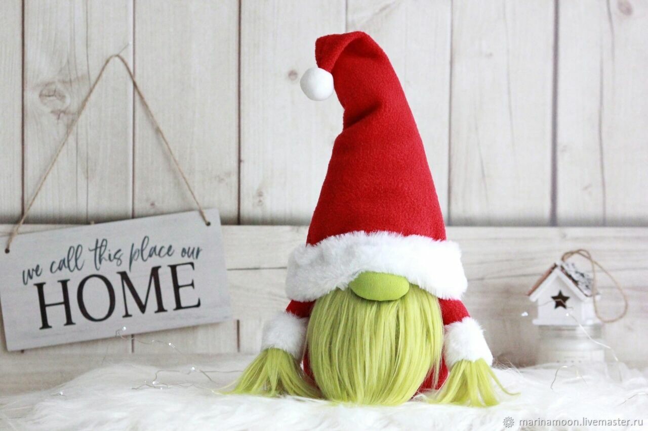 Новогодний гном Гринч в интернет-магазине Ярмарка Мастеров по цене 1500 ...