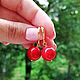 Coral Earrings / Red Earrings / Gold Earrings / Small Earrings. Earrings. JEWEL OLGA. My Livemaster. Фото №5