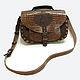 Shoulder bag: women's AGATE bag made of genuine leather brown, Crossbody bag, Izhevsk,  Фото №1