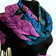 women's felted scarf-necklace "Mystery", Scarves, Moscow,  Фото №1