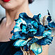Order brooches: Rose Blue gold. lanssveta. Livemaster. . Brooches Фото №3