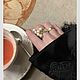 Order Gold-plated ring with pink heart. Ring with pendant. Only_you_byElena. Livemaster. . Rings Фото №3