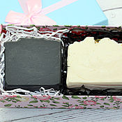 Косметика ручной работы handmade. Livemaster - original item Set of natural soap Black and white. Handmade.