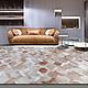  ковёр ручной работы из шкур коровы. Ковры для дома. Luxury Patchwork. Интернет-магазин Ярмарка Мастеров.  Фото №2