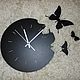 Wall clock, metal 'Butterfly'. Watch. Decolab. My Livemaster. Фото №4