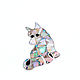 Brooch dog. Manual work of authorship. Brooches. ARIEL - MOSAIC. Online shopping on My Livemaster.  Фото №2
