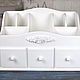 White mini chest of drawers for cosmetics, cosmetic organiser, Mini Dressers, Moscow,  Фото №1