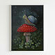 Snail painting 'The Adventures of a snail' - oil, Pictures, Belgorod,  Фото №1