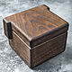 Caja de almacenamiento grande 'cubo' de roble oscuro. Sugar Bowls. Foksvudrus. Ярмарка Мастеров.  Фото №4